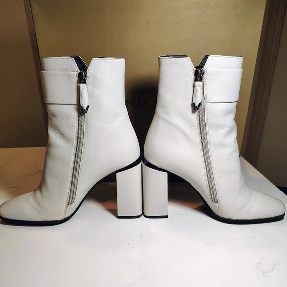 Made in Italy - Bruno Premi Ghiaccio (Ice) Creamy White Ankle Boots - Picture 2 of 8